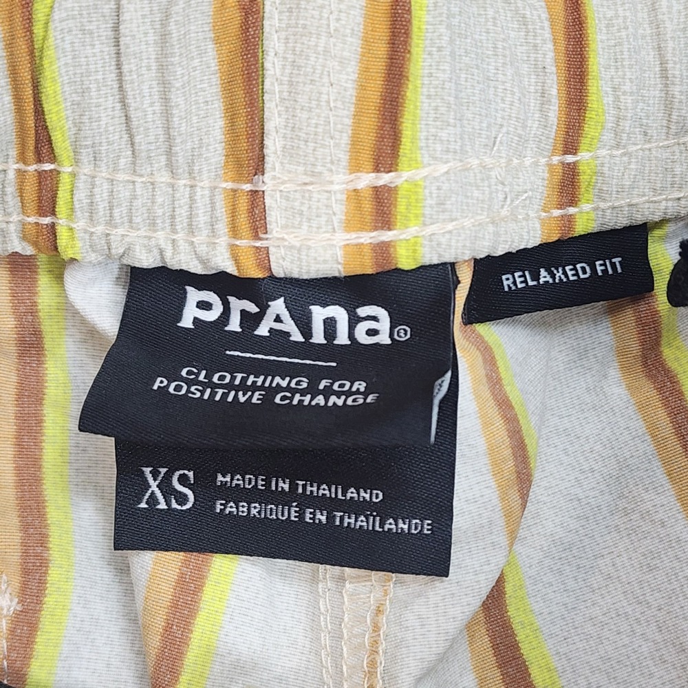 prAna Indio Heritage Short Yarrow Striped Nylon Mens XS 3in Inseam - Picture 6 of 10